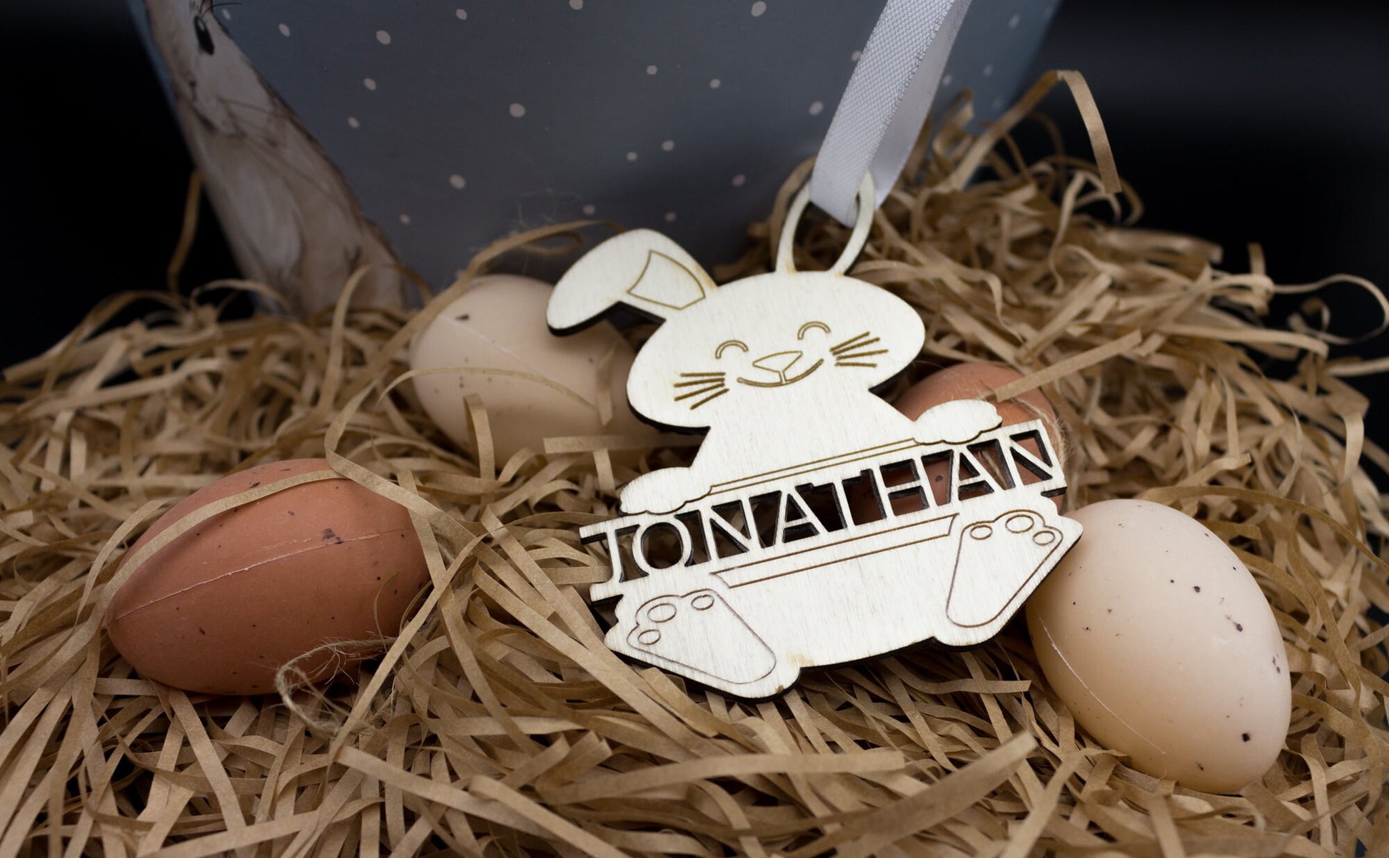 Personalised Easter Bunny | Wooden Bunny | Personalised Charm